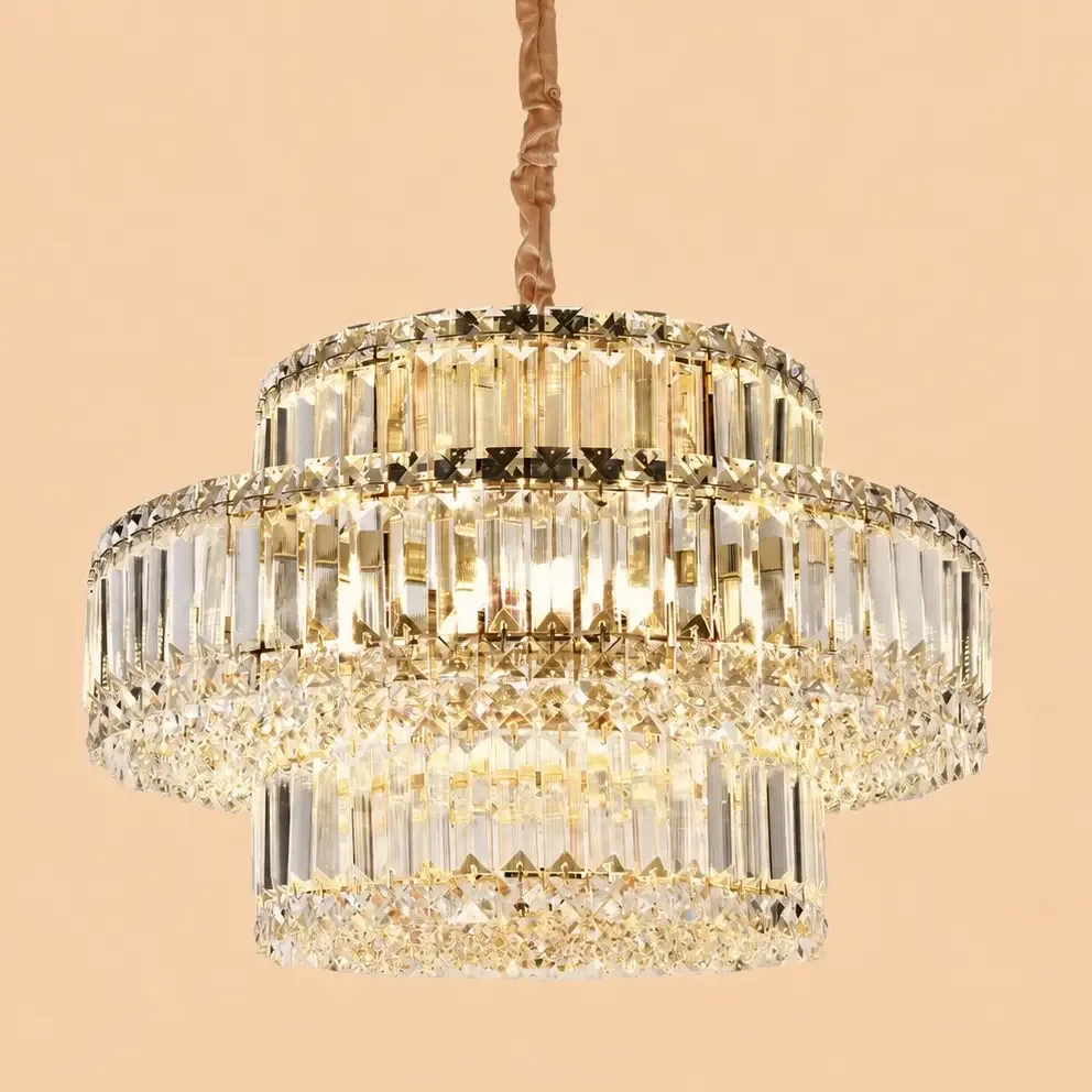 Coloss-Candelabru Elegant cristale cu 8 Becuri