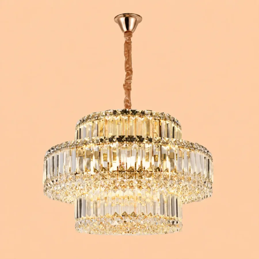 Coloss-Candelabru Elegant cristale cu 8 Becuri