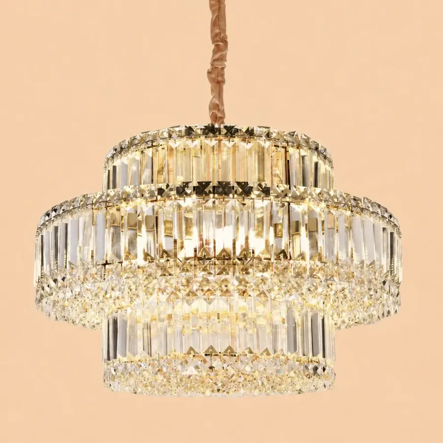 Coloss-Candelabru Elegant cristale cu 8 Becuri