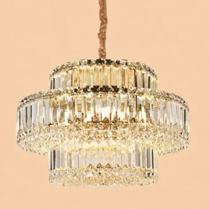 Coloss-Candelabru Elegant cristale cu 8 Becuri