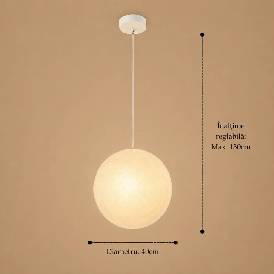 Lunasphere-pendul glob led decorativ diam.40cm
