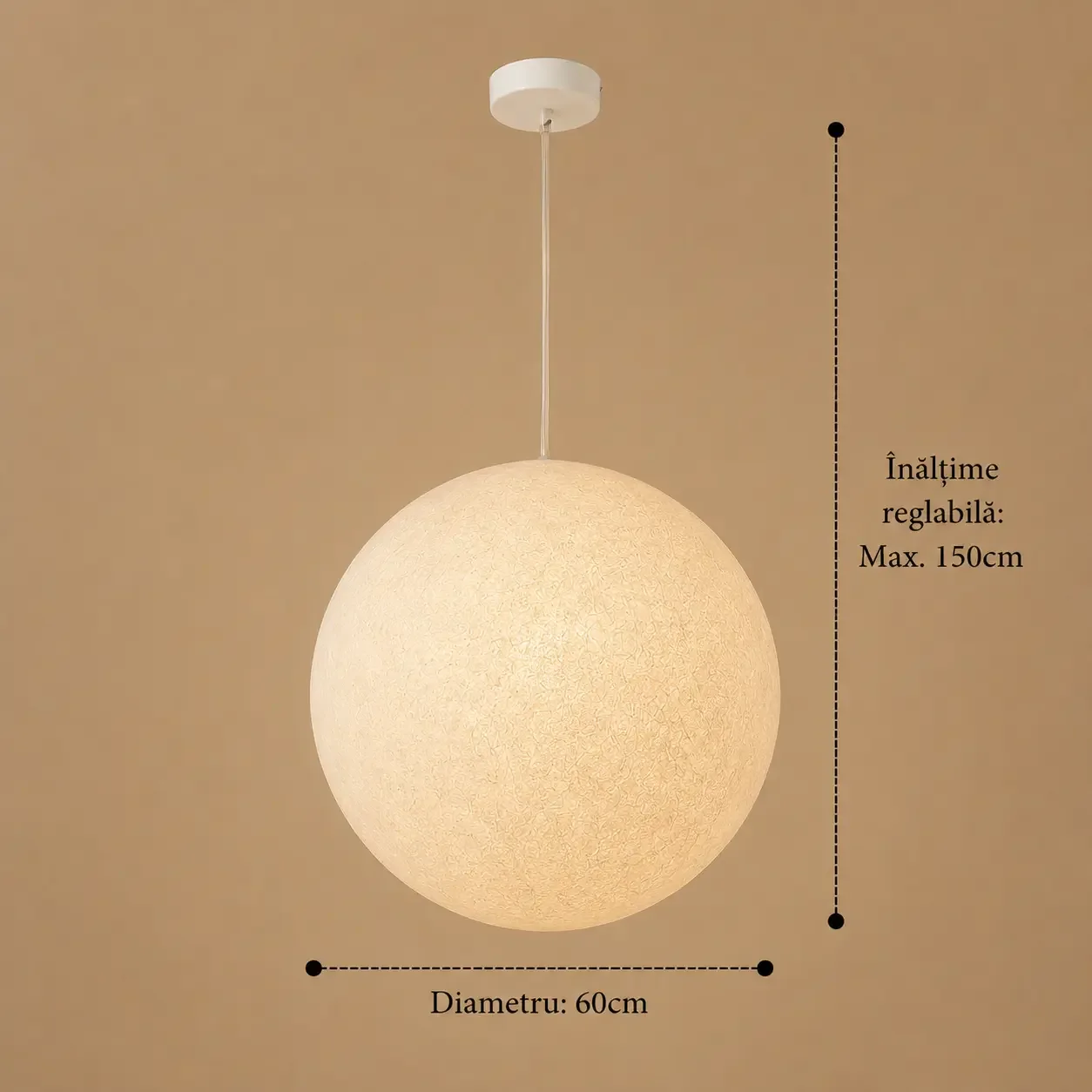 Lunasphere-pendul glob led decorativ diam.60cm