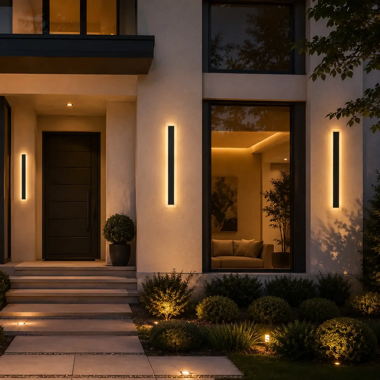 Dion-aplica led de exterior 60cm neagra