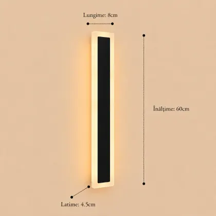 Dion-aplica led de exterior 60cm neagra