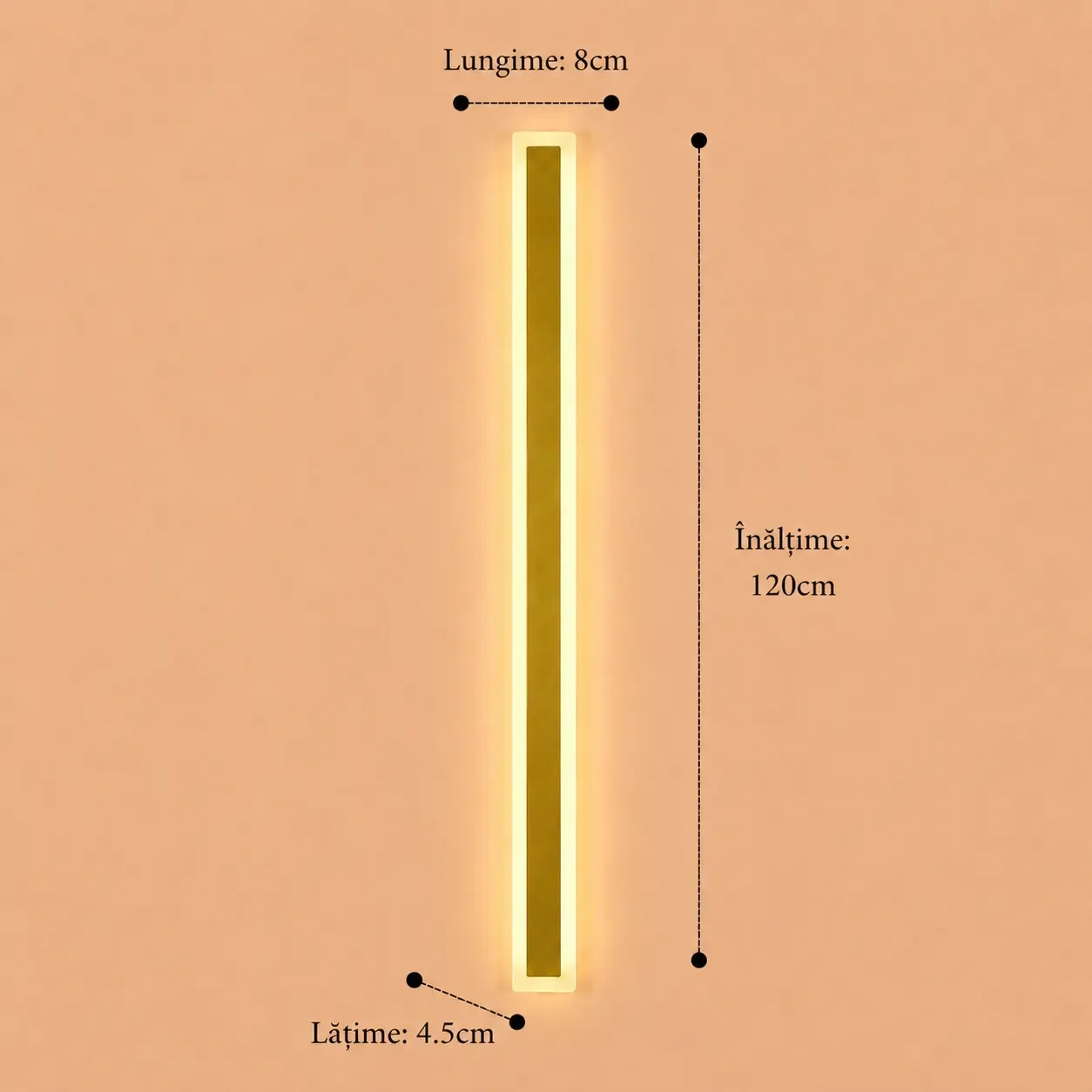 Dion-aplica led de exterior 120cm aurie