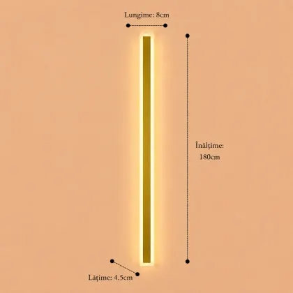 Dion-aplica led de exterior 180cm aurie