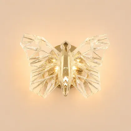 Nature-aplica led cu fluturas auriu