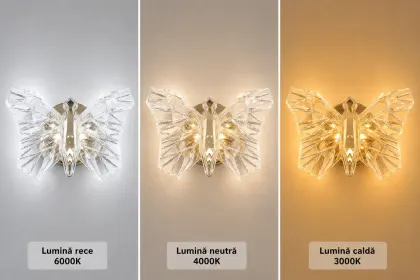 Nature-aplica led cu fluturas auriu