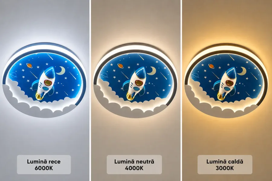 Rocket-Lustra Led pentru copii Diam.50cm