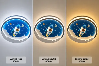 Rocket-Lustra Led pentru copii Diam.50cm