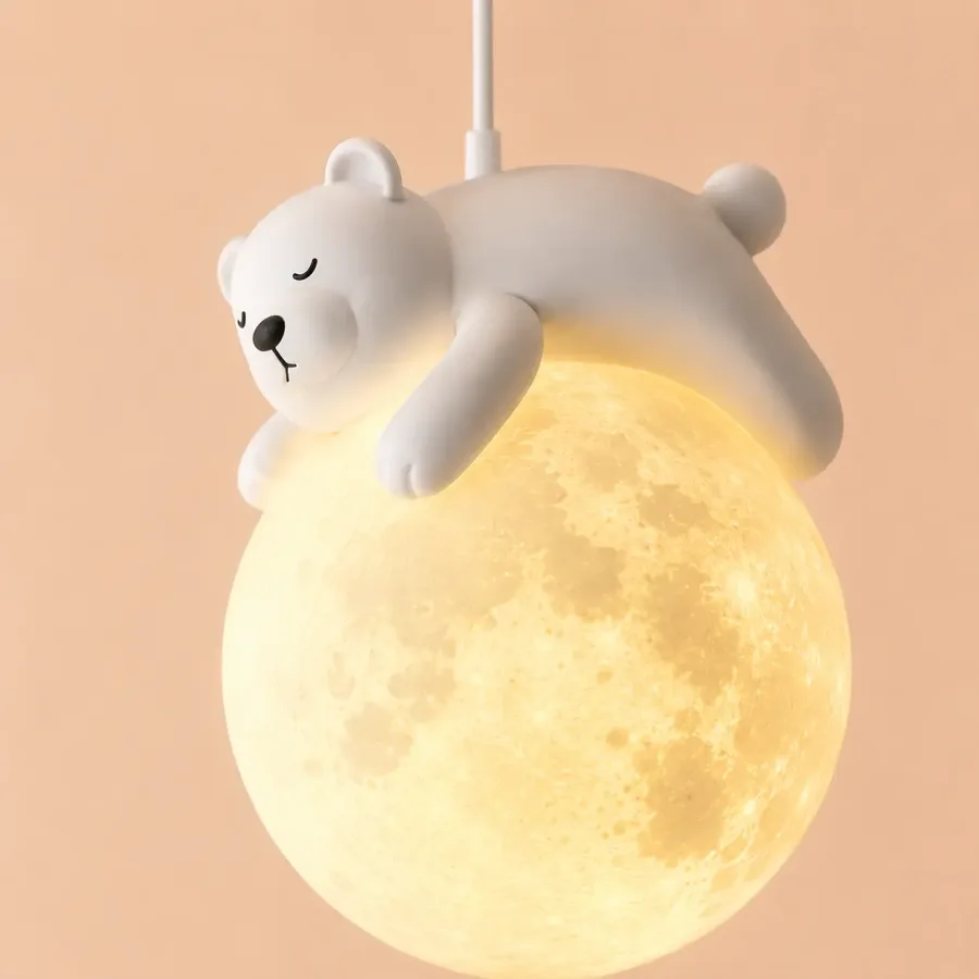 Tedi-lustra 3 penduli ursuleti cu becuri