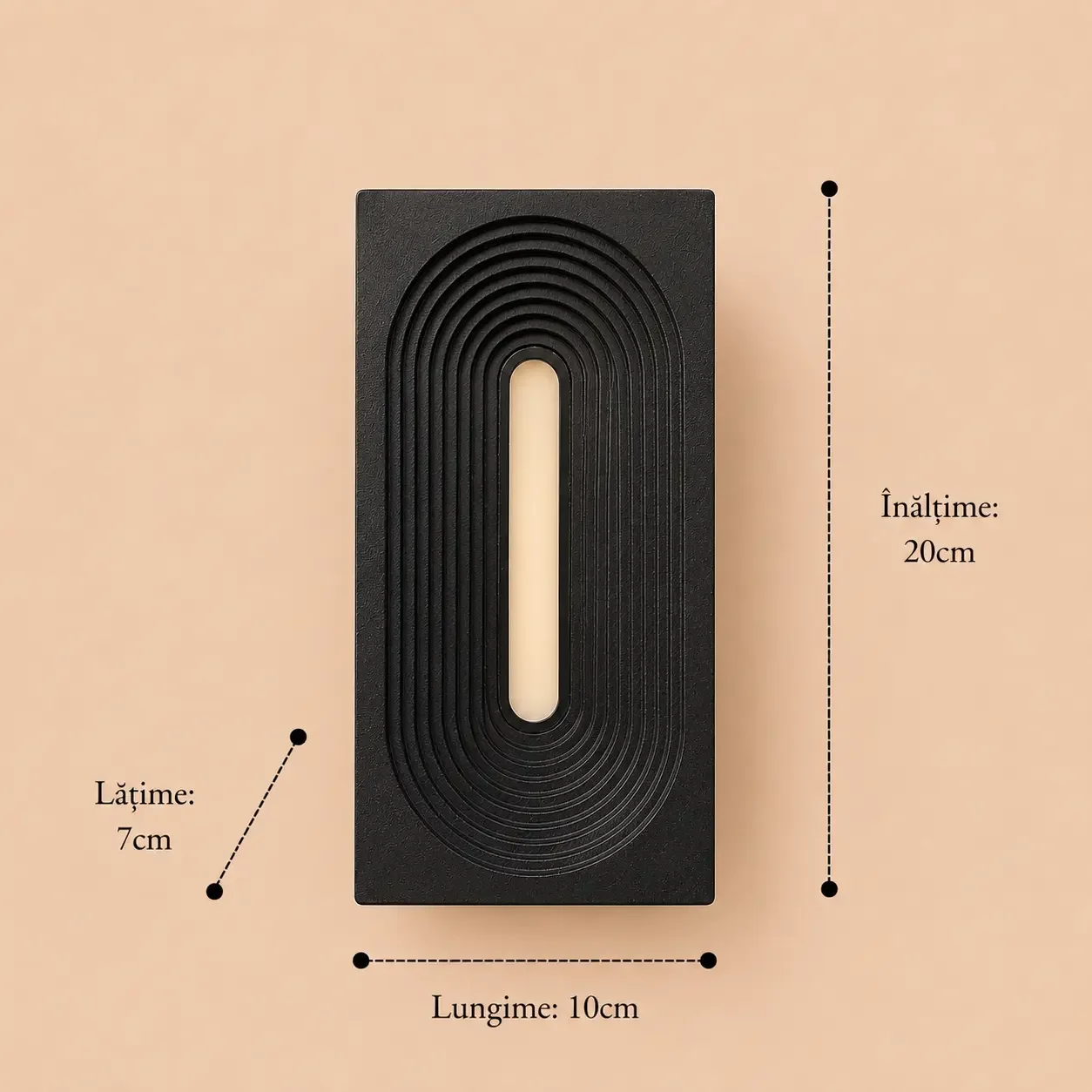 Arva-aplica led de exterior 20cm lumina calda