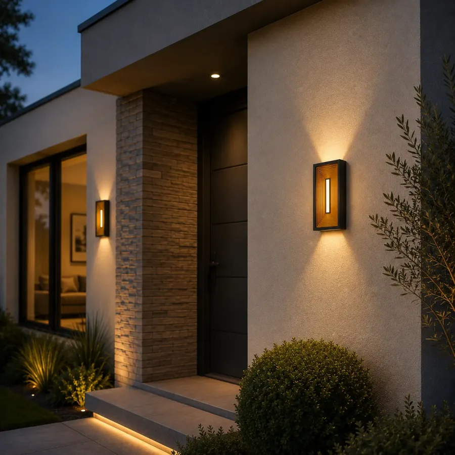 Arva-aplica led de exterior 20cm lumina calda