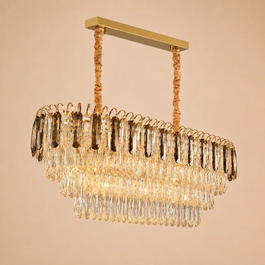Velmora-Candelabru Oval 80x40cm cu 12 Becuri