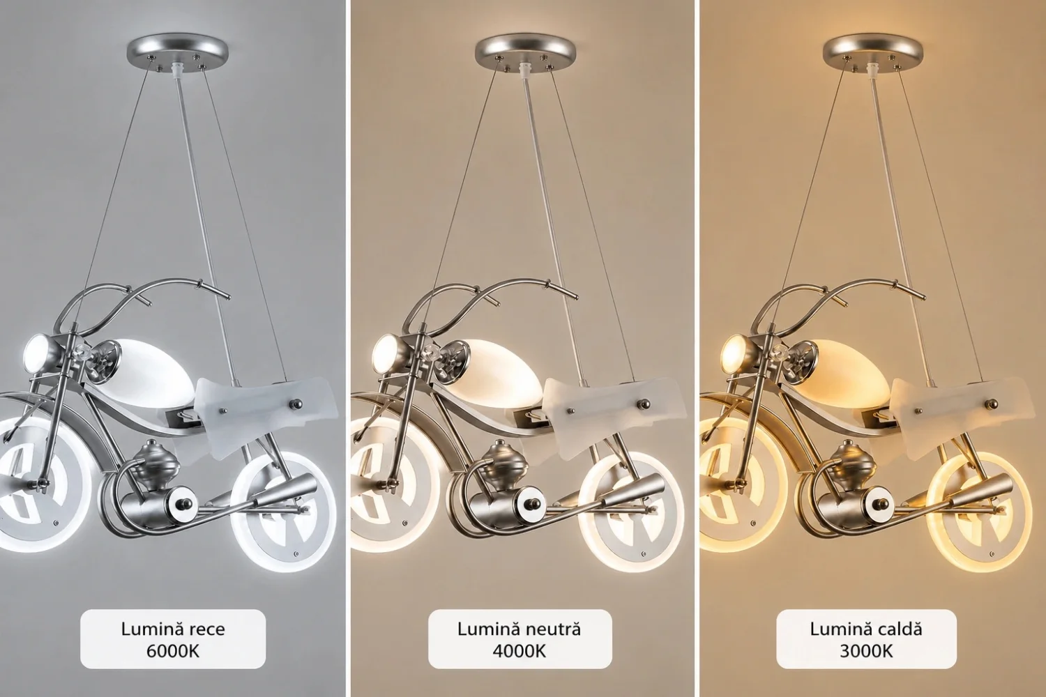 Joy-Lustra Led+Bec pentru copii motocicleta
