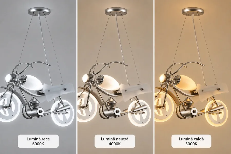 Joy-Lustra Led+Bec pentru copii motocicleta