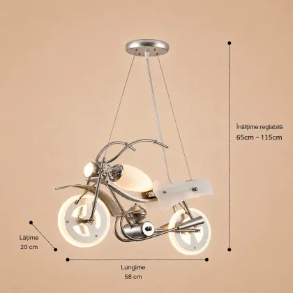 Joy-Lustra Led+Bec pentru copii motocicleta