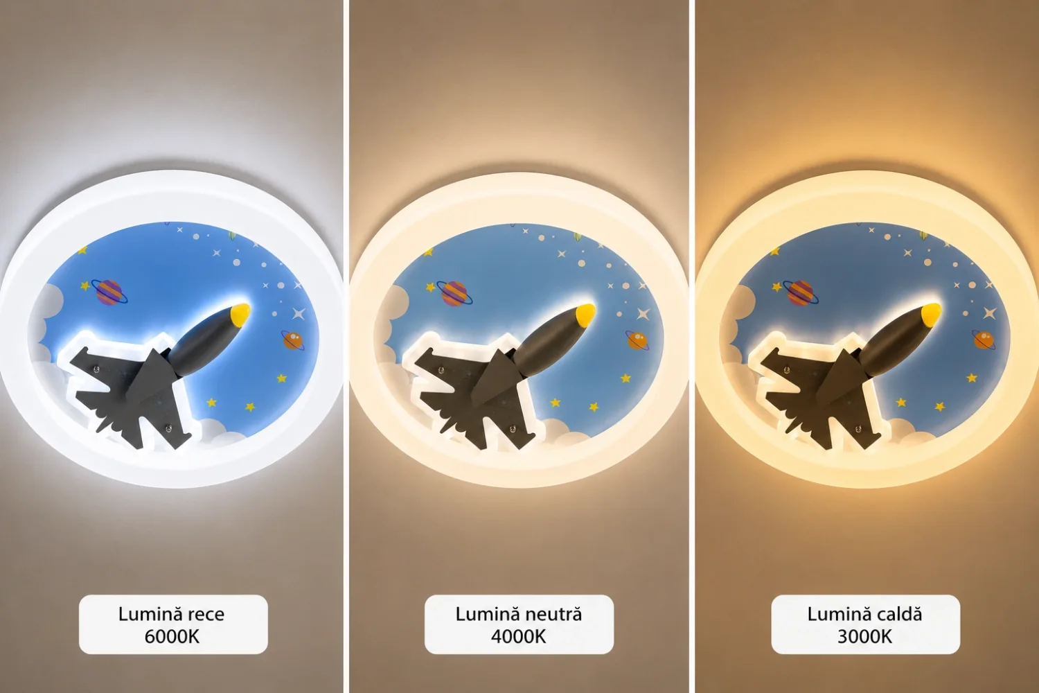 Aero-Lustra Led pentru copii Diam.50cm