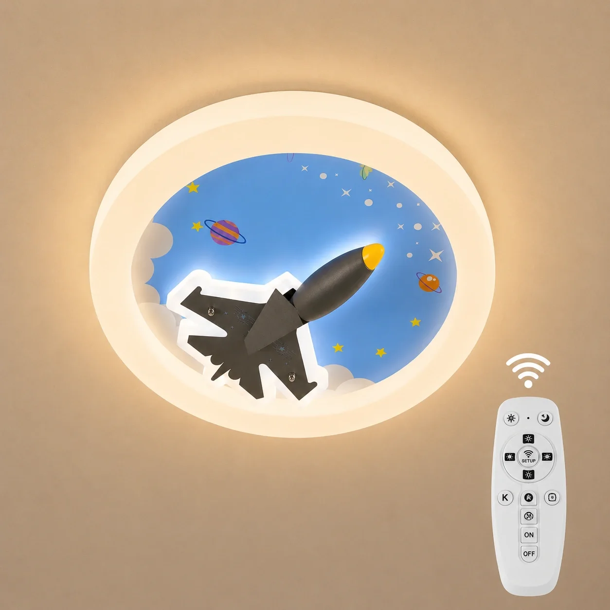 Aero-Lustra Led pentru copii Diam.50cm