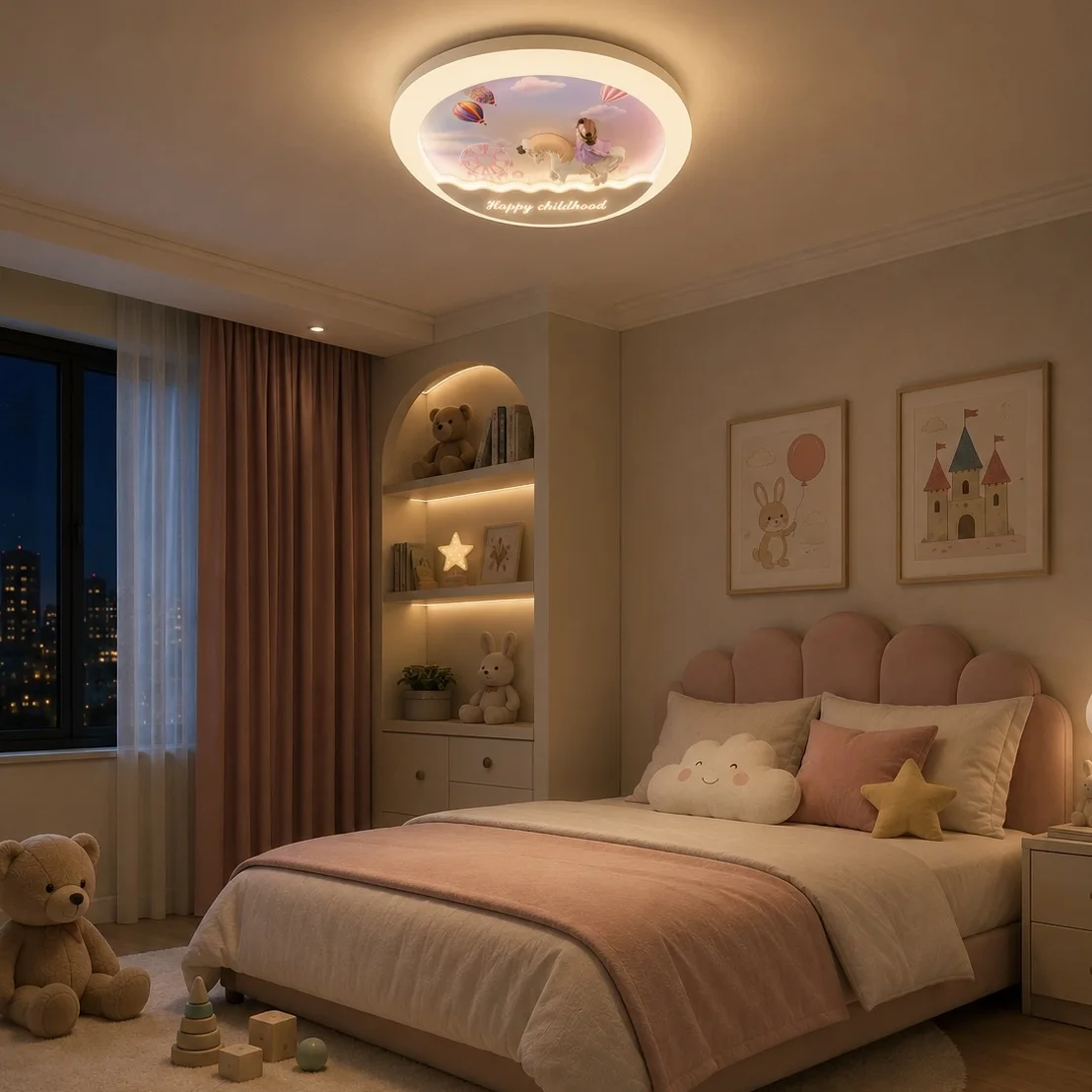 Fary-Lustra Led pentru copii Diam.50cm