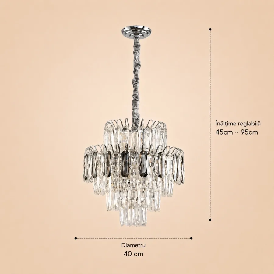 Velmora-Candelabru Diam.40cm cu 7 Becuri