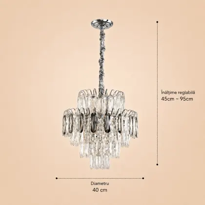 Velmora-Candelabru Diam.40cm cu 7 Becuri