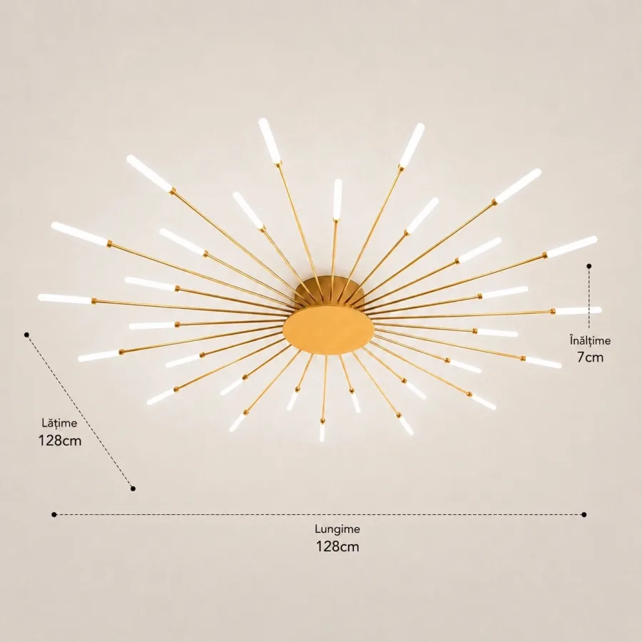 Velto-Lustra Led spirala 76w cu telecomanda