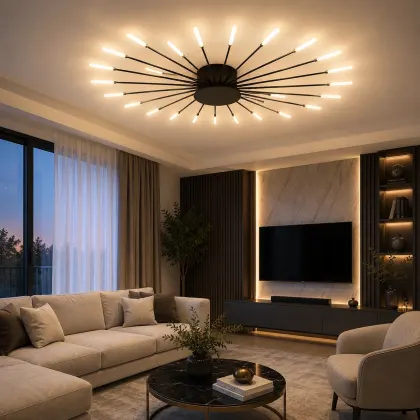 Velto-Lustra Led spirala 84w cu telecomanda