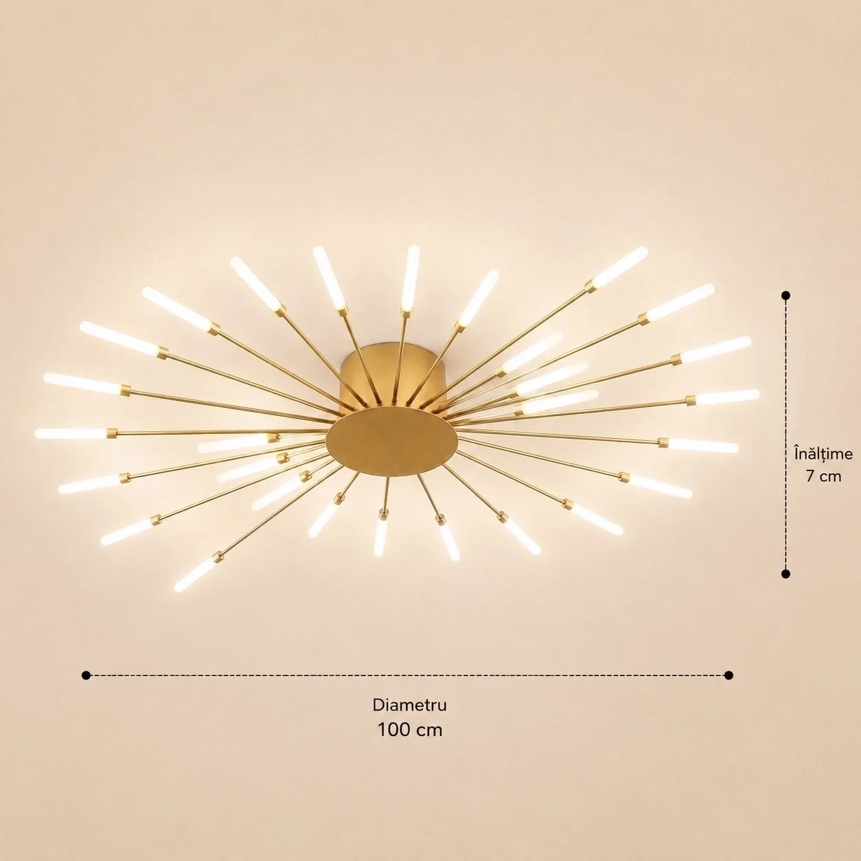 Velto-Lustra Led spirala 84w cu telecomanda