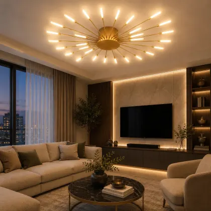 Velto-Lustra Led spirala 84w cu telecomanda