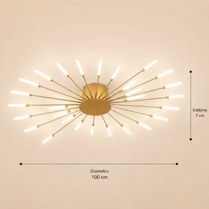 Velto-Lustra Led spirala 84w cu telecomanda