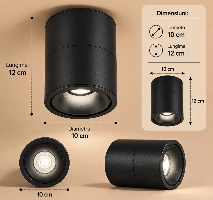 Flexo-Spot Led Aplicat si orientabil lumina neutra