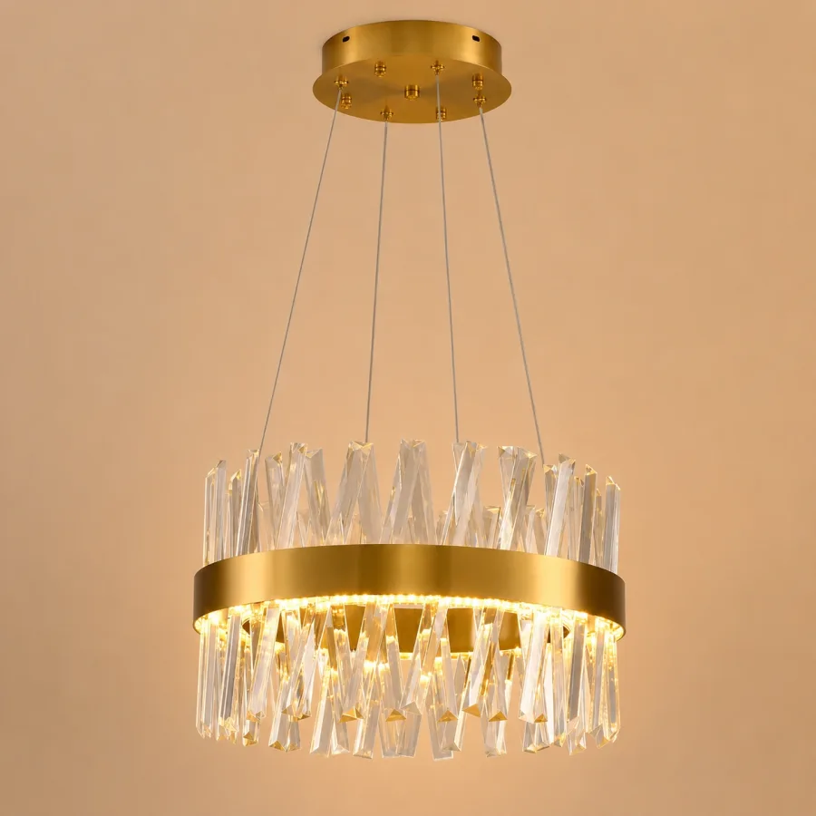 Belanova-lustra led cu cristale diam.40cm