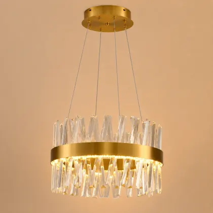 Belanova-lustra led cu cristale diam.40cm