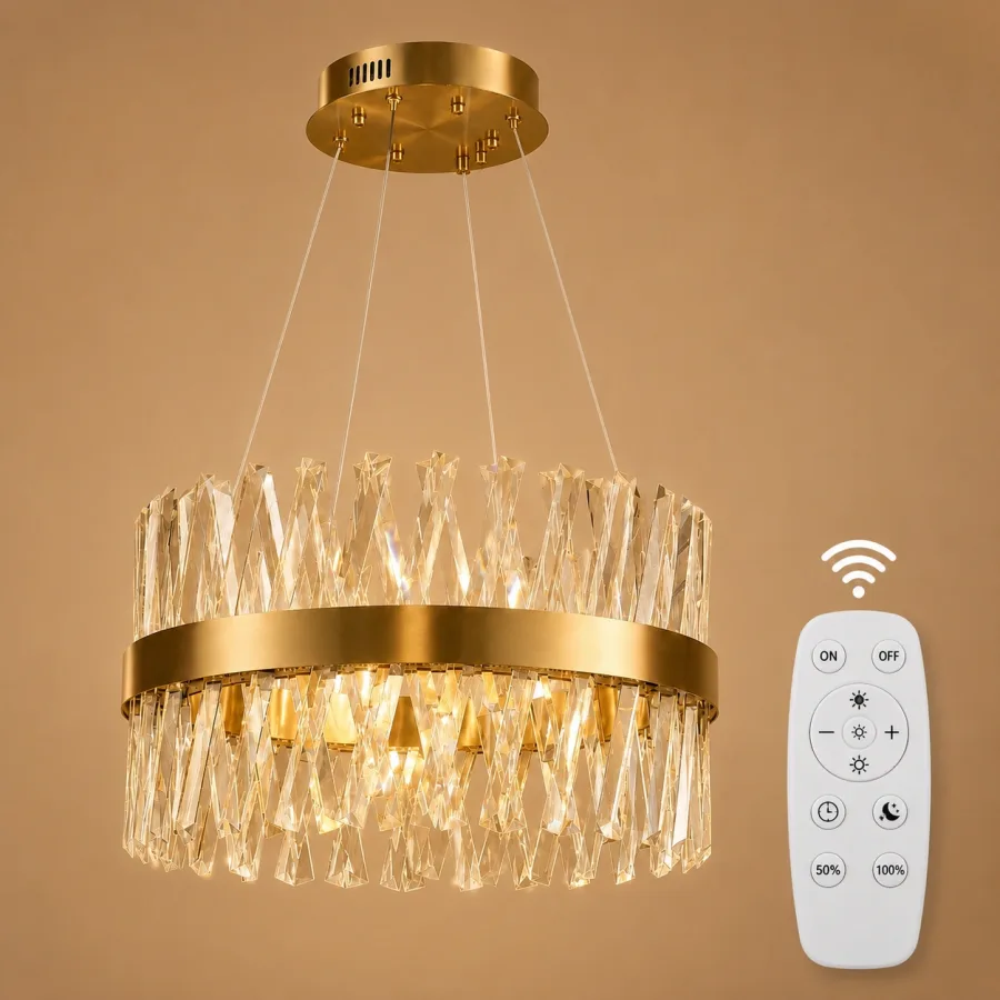 Belanova-lustra led cu cristale diam.50cm