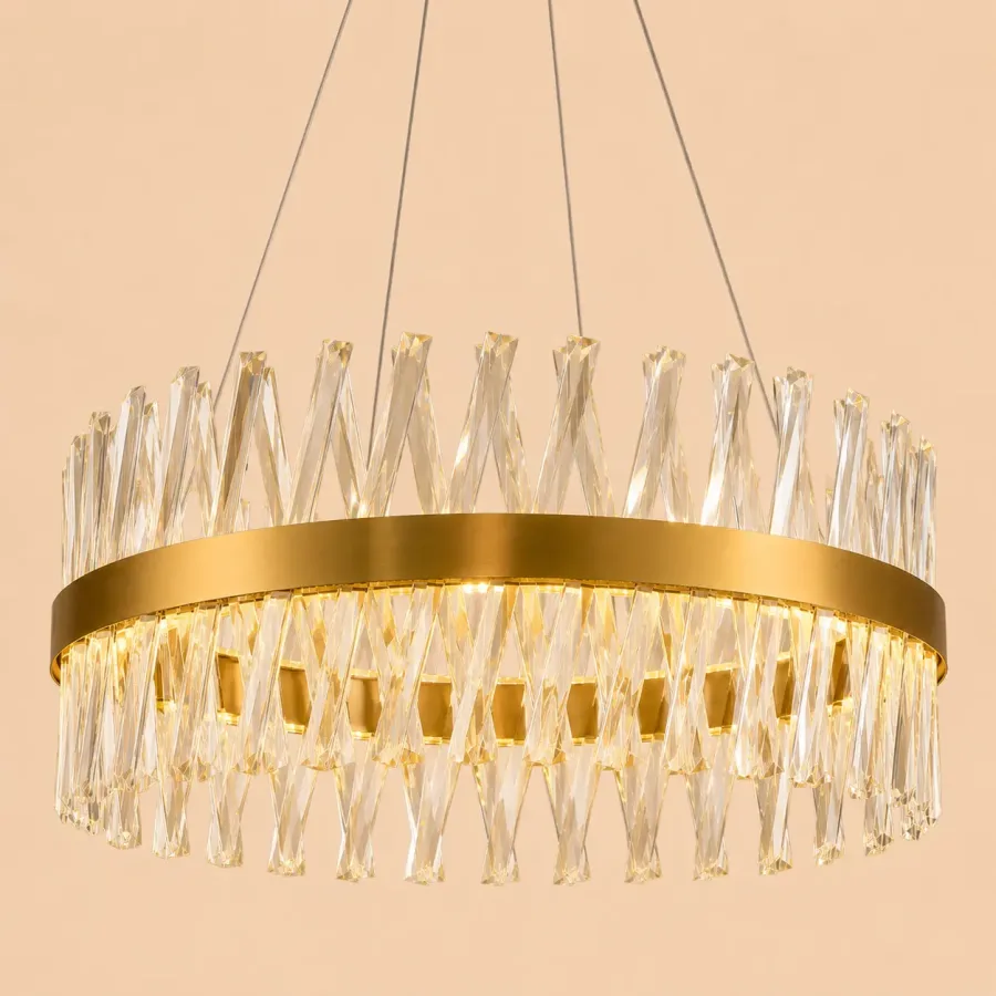 Belanova-lustra led cu cristale diam.50cm