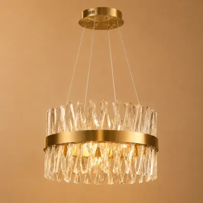 Belanova-lustra led cu cristale diam.50cm