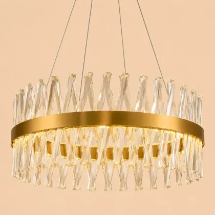 Belanova-lustra led cu cristale diam.50cm