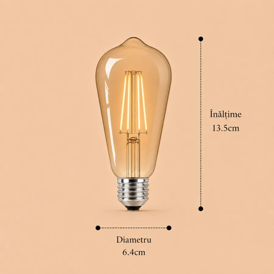 Bec Led Filament 7W E27 model st64