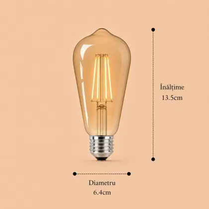 Bec Led Filament 7W E27 model st64