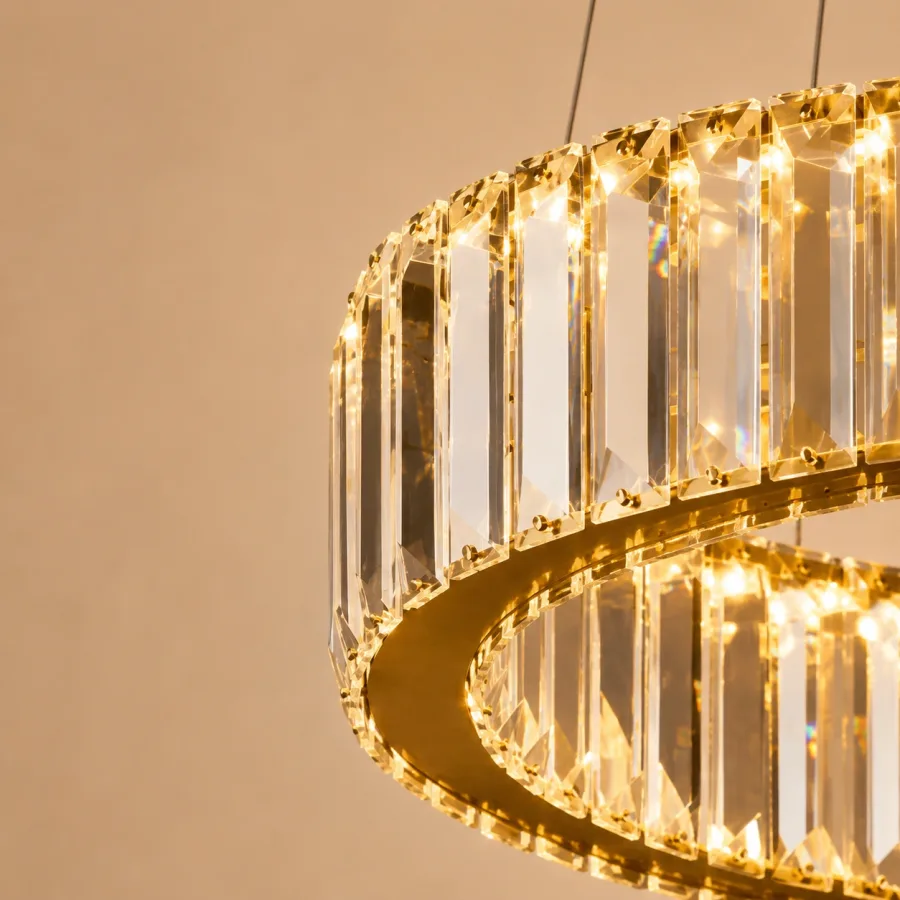 Auralis-lustra led cu cristale diam.60cm