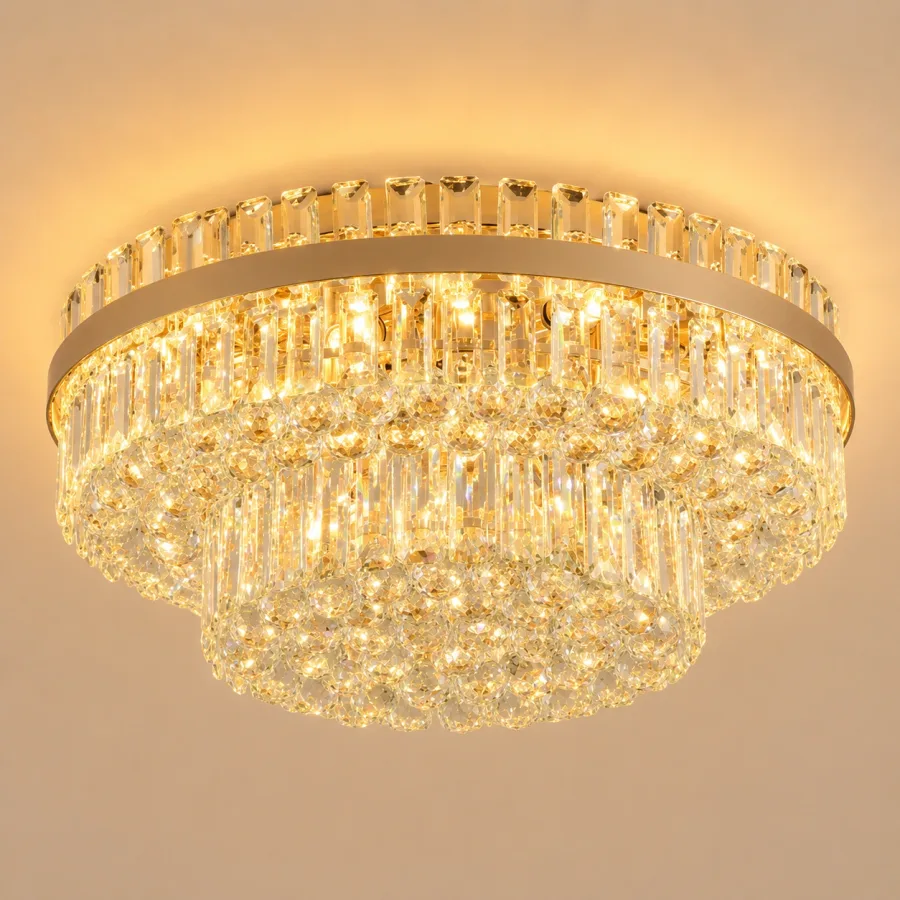 Bellevue-candelabru cu cristale 12 becuri
