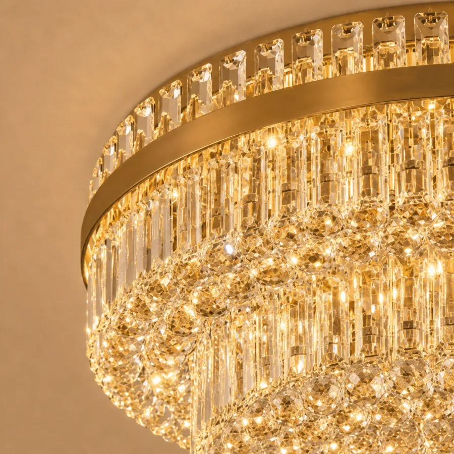 Bellevue-candelabru cu cristale 12 becuri