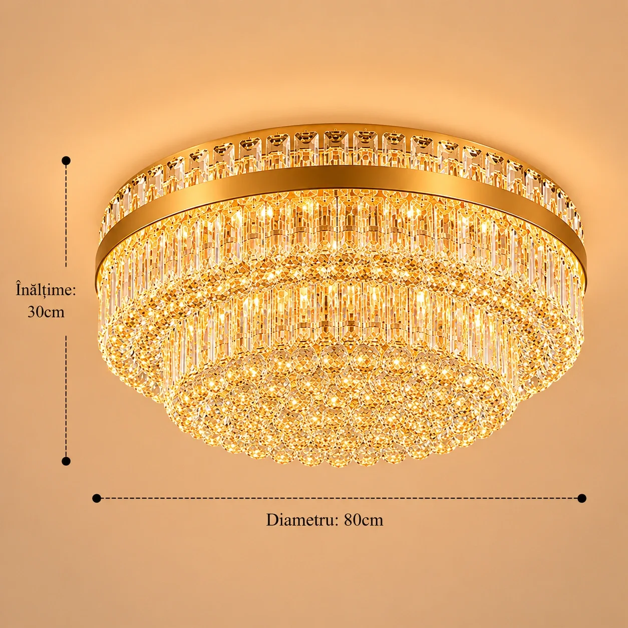 Bellevue-candelabru cu cristale 21 becuri
