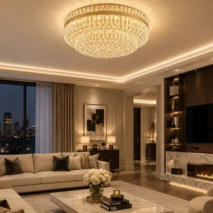 Bellevue-candelabru cu cristale 21 becuri