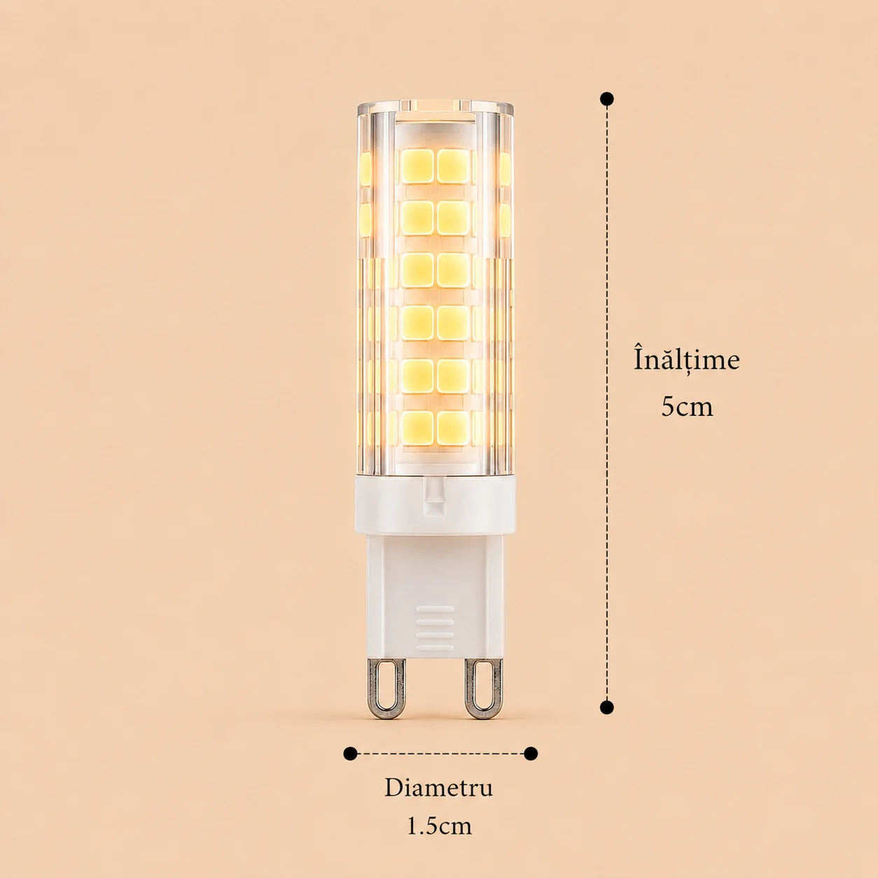 Bec led G9 5w lumina calda