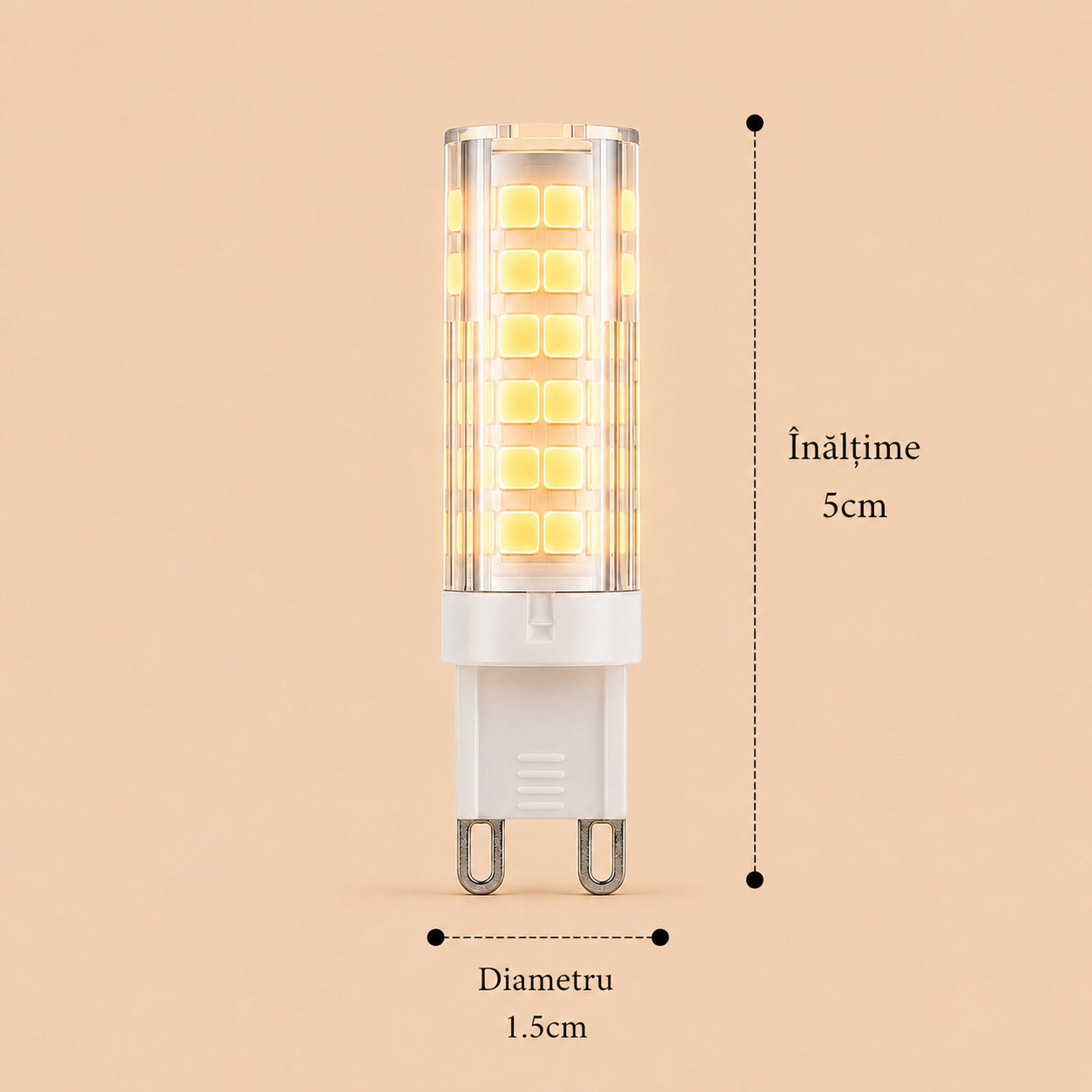 Bec led G9 5w lumina calda