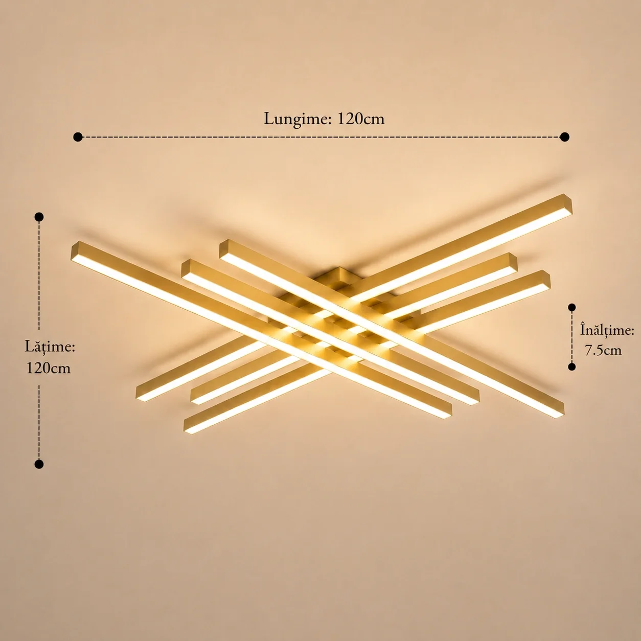 Teryn-lustra led aplicata linii 120cm