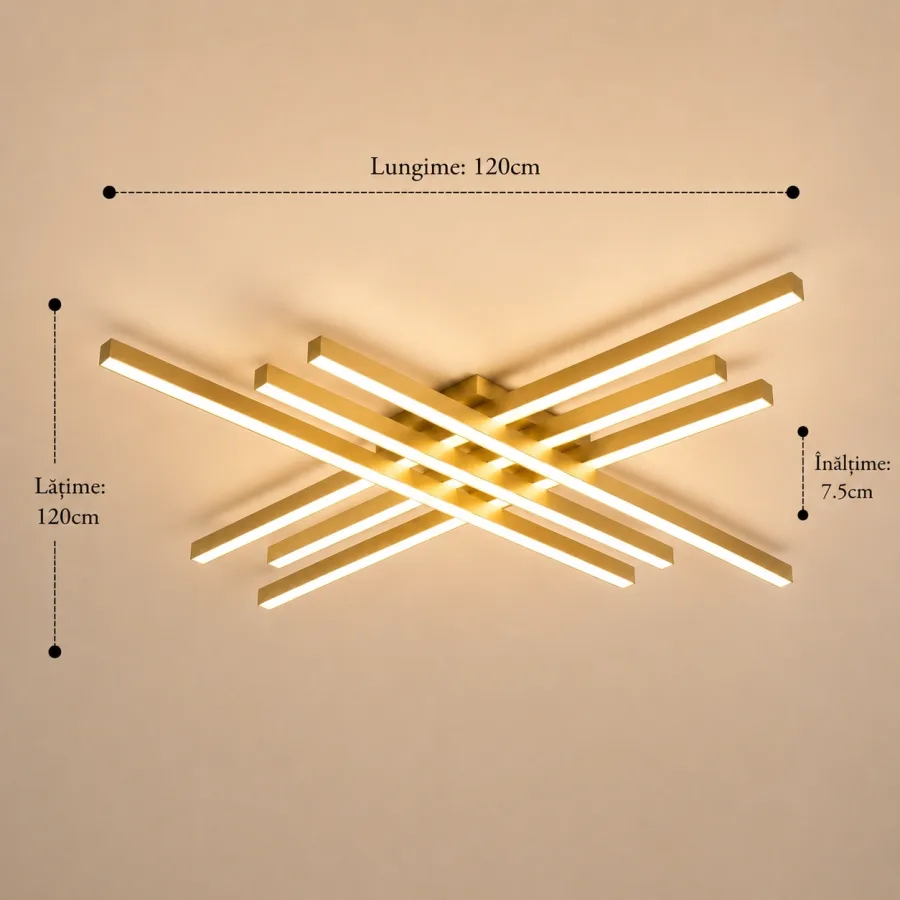 Teryn-lustra led aplicata linii 120cm