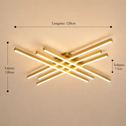 Teryn-lustra led aplicata linii 120cm